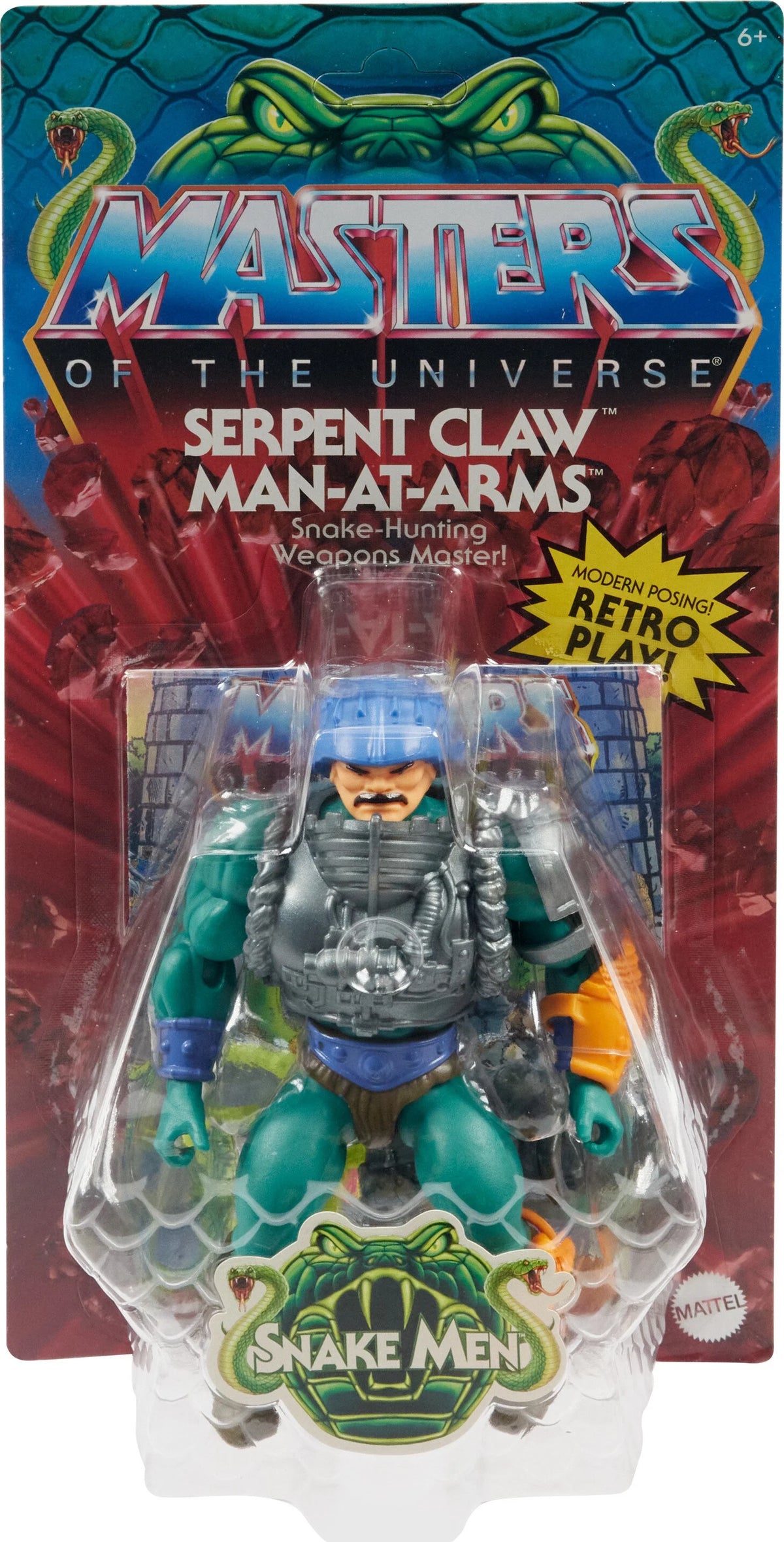 Serpent Claw Man-at-arms Action Figure & Accessory, Posable (5.5 inch) V2873