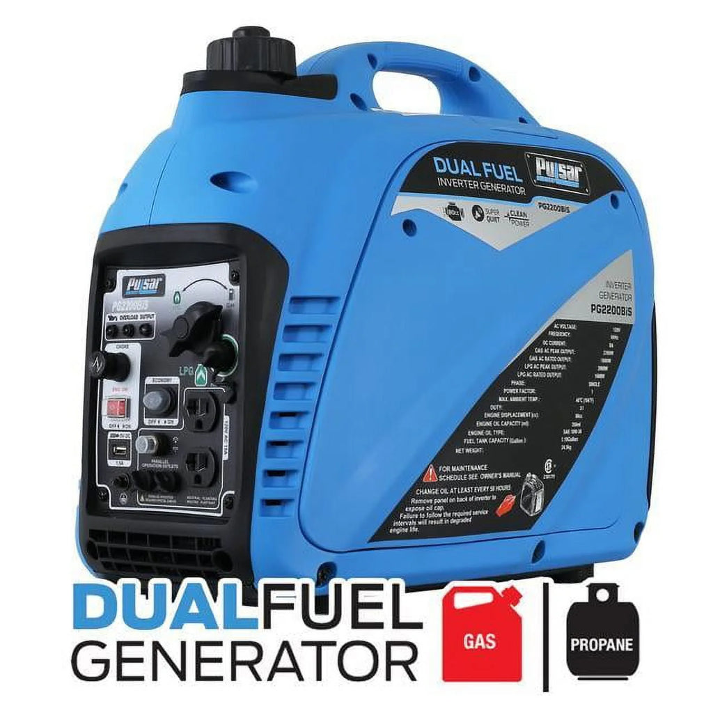 2200W Portable Dual Fuel Inverter Generator S7316