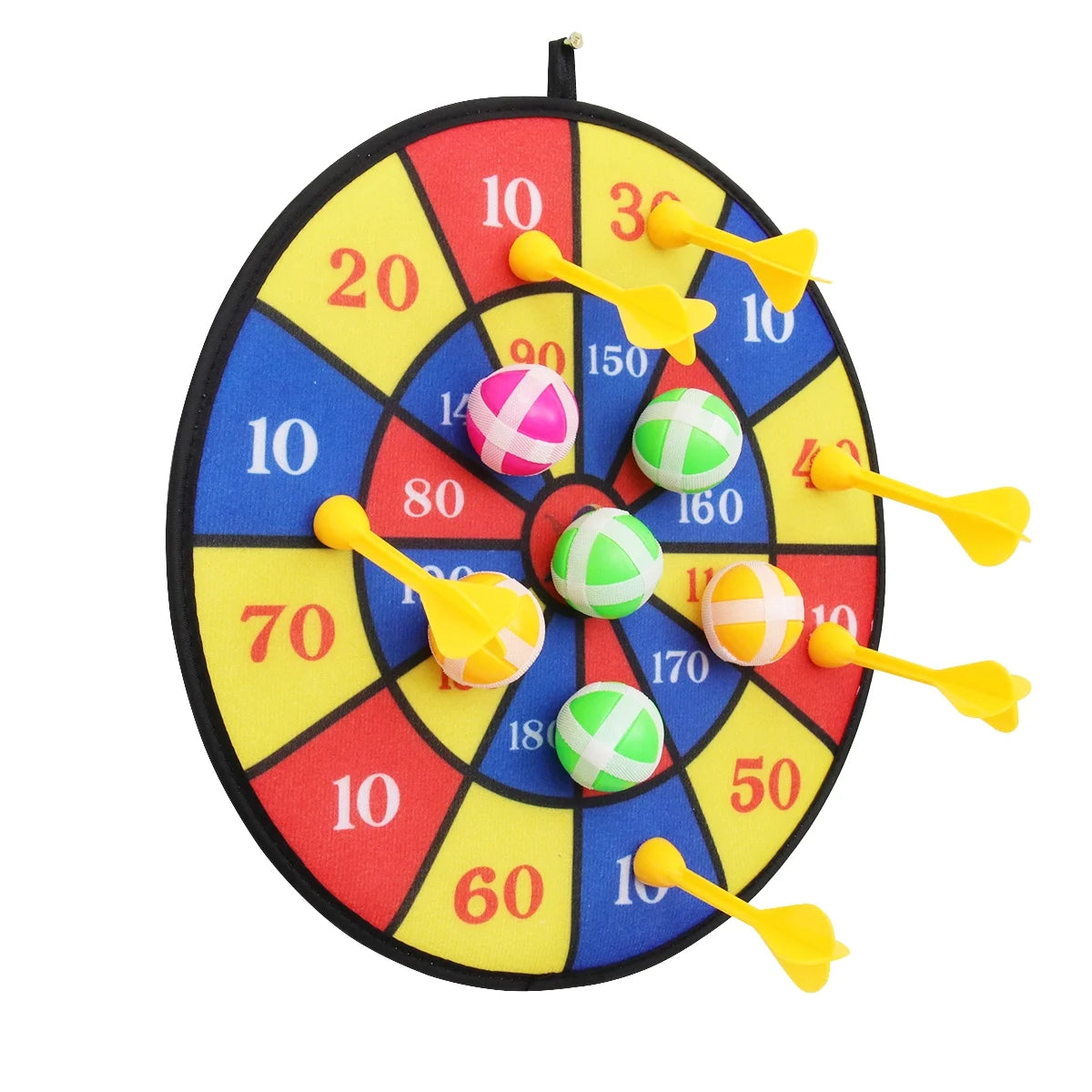 Flocking Dart Board with 4pcs Darts Dartboard Set C966