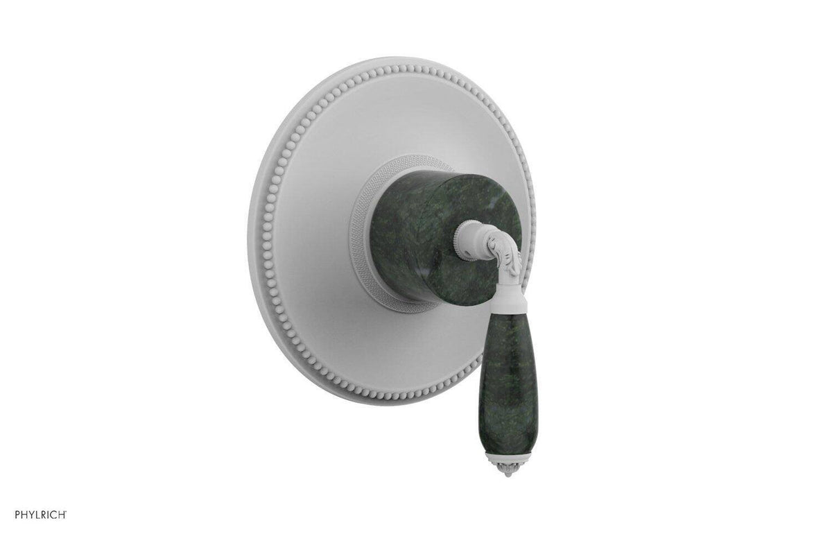 Satin White Thermostat Green Marble I5455