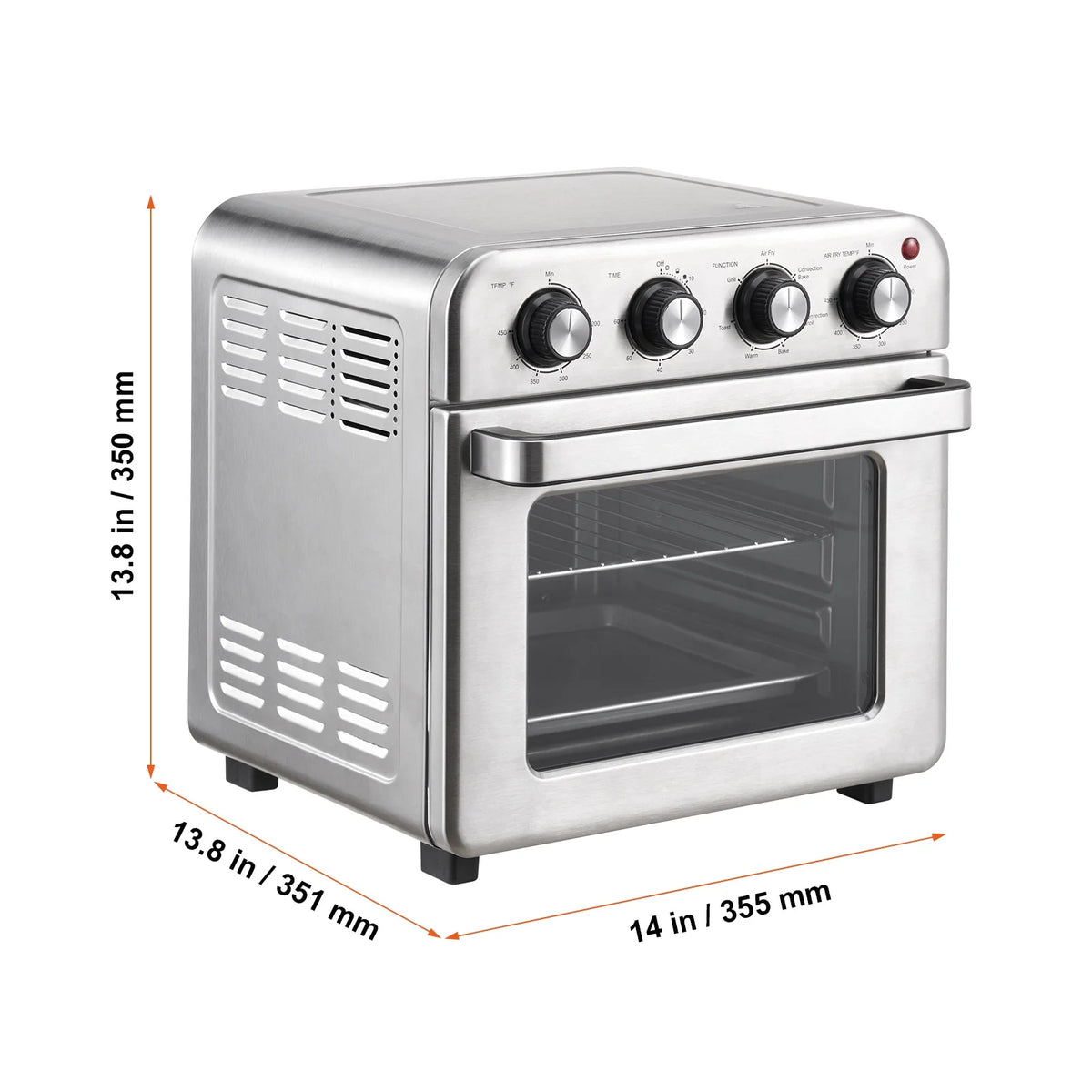 7-IN-1 Air Fryer Toaster Oven 18L Stainless Steel 1700W I950