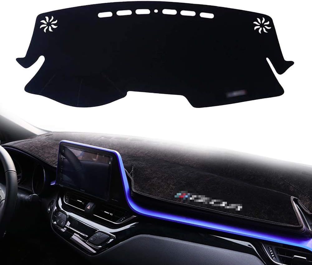 Black Center Console Cover Dash Mat Protector Carpet N28666