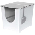 Flip Litter Box with Scoop and Reusable Liner X309