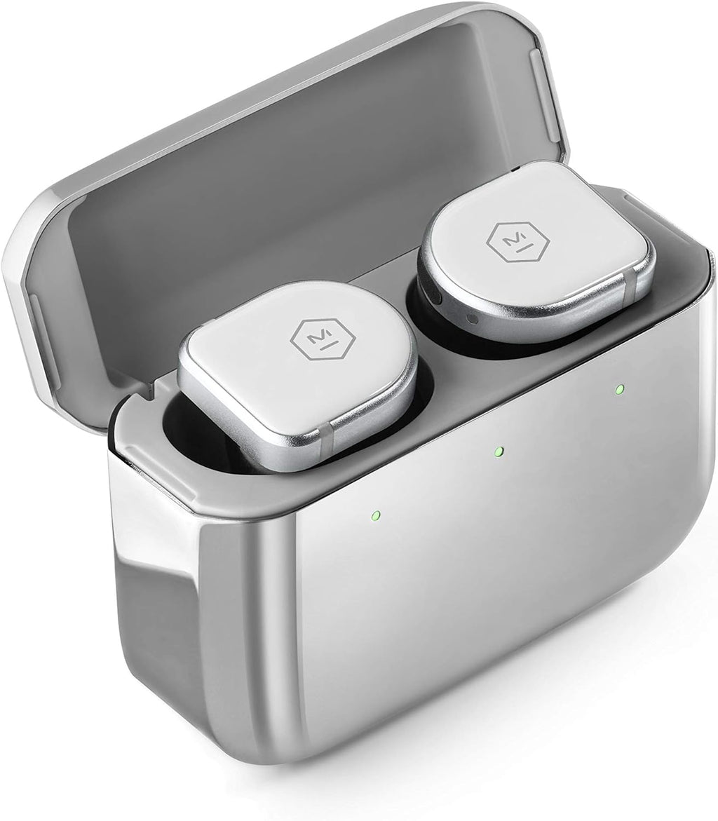 True Wireless Earphones White Ceramic Stainless Steel Case F14757