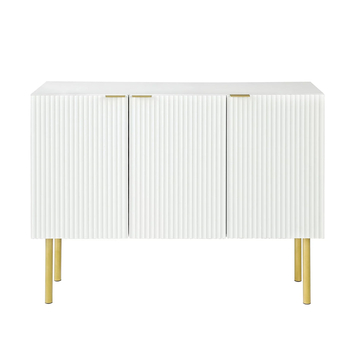 White Wood Buffet Cabinet with Storage S2022