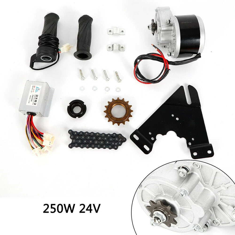 24V 250W Electric Bicycle Conversion Kit with Chain Motor Controller Freewheel H27031