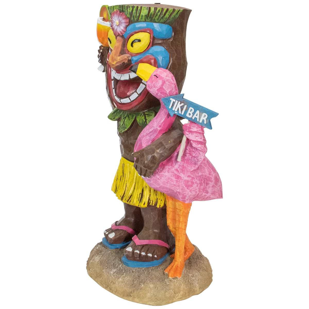 16" Solar Lighted Outdoor Garden Statue F53734