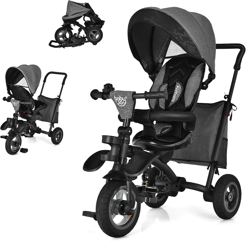 7 in 1 Folding Toddler Tricycle with Canopy D86380