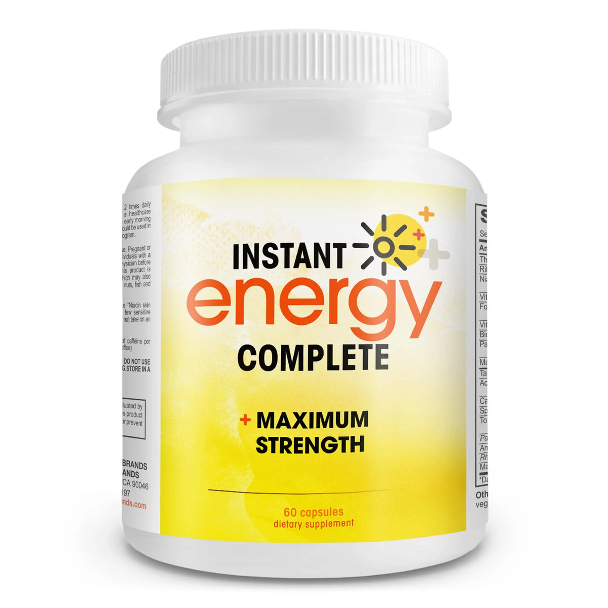 Vegan Energy and Focus Supplement 60 Capsules W3943