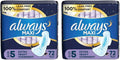 72 Count Unscented Overnight Pads with Wings F267