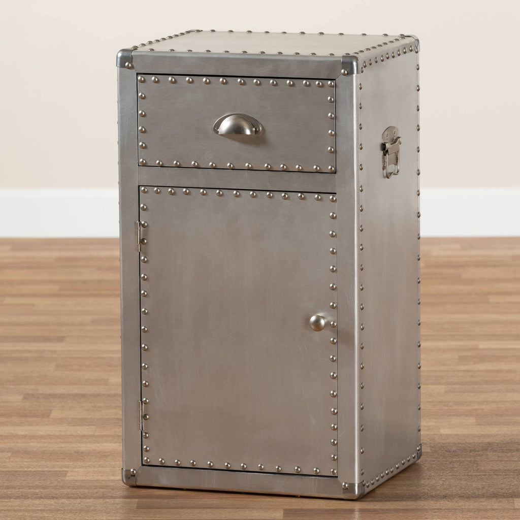 Metal 1-Door Accent Storage Cabinet A3728