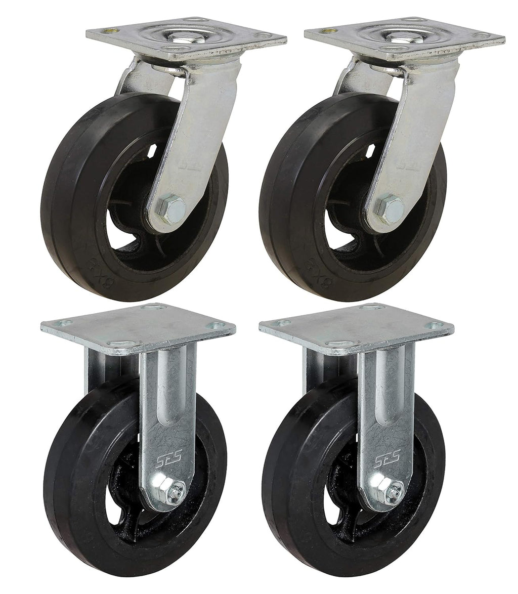 Set of 4 Rubber Casters V30220