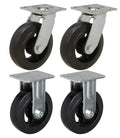 Set of 4 Rubber Casters V30220