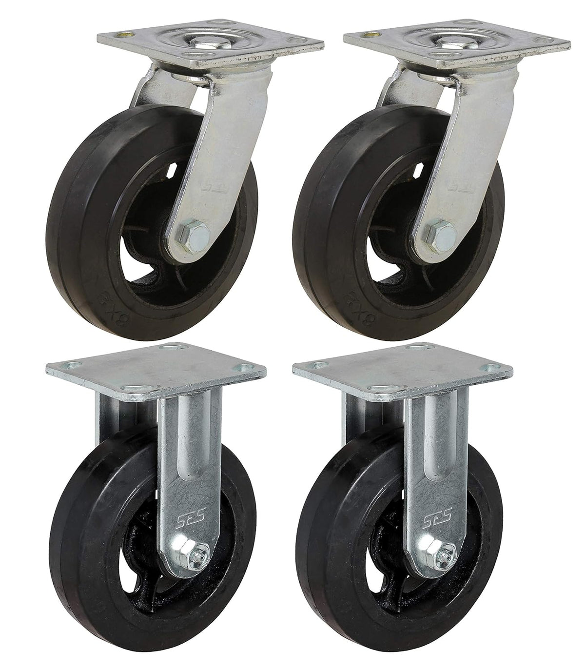 Set of 4 Rubber Casters V30220