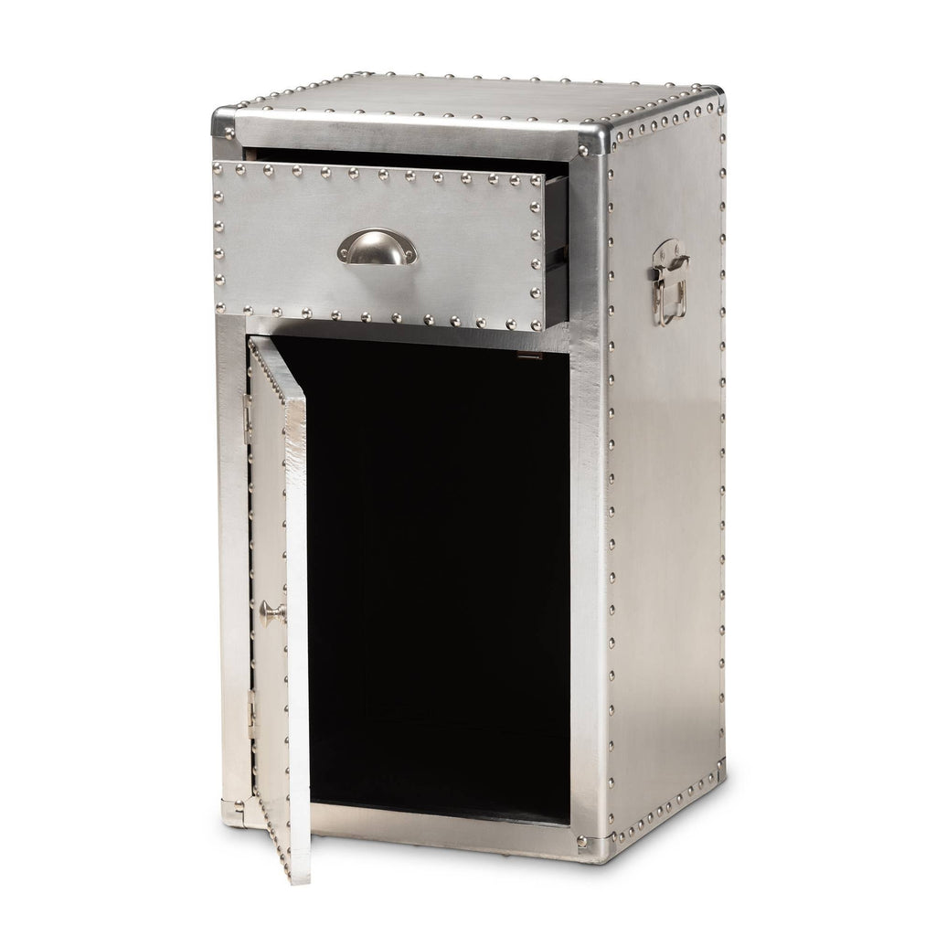 Metal 1-Door Accent Storage Cabinet A3728