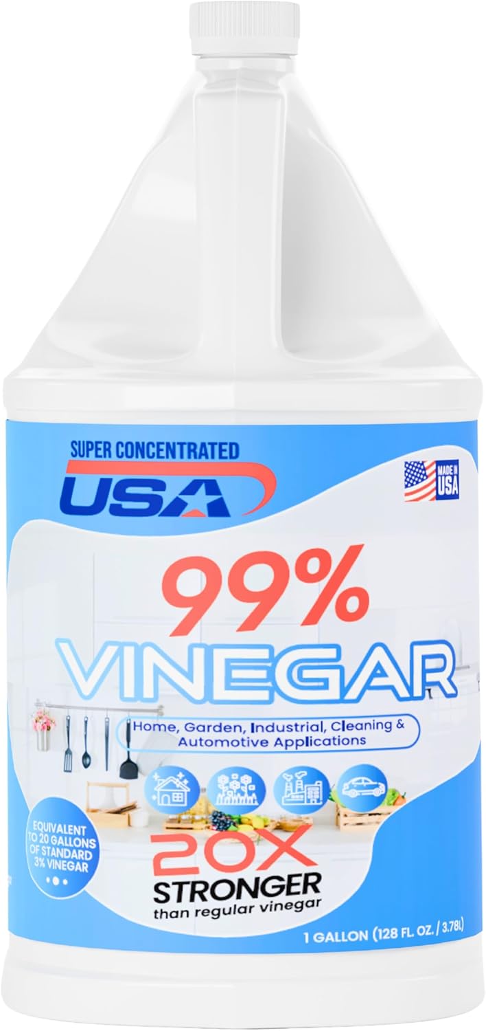 99% Pure Vinegar - 1 Gallon Concentrated Cleaner H81484