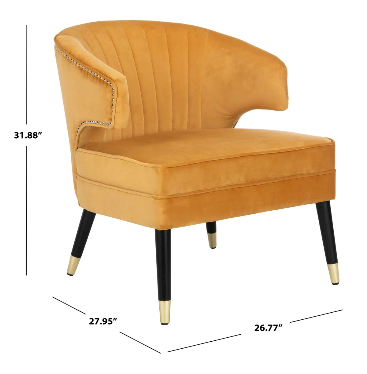 Mid-Century Retro Wingback Accent Chair N770