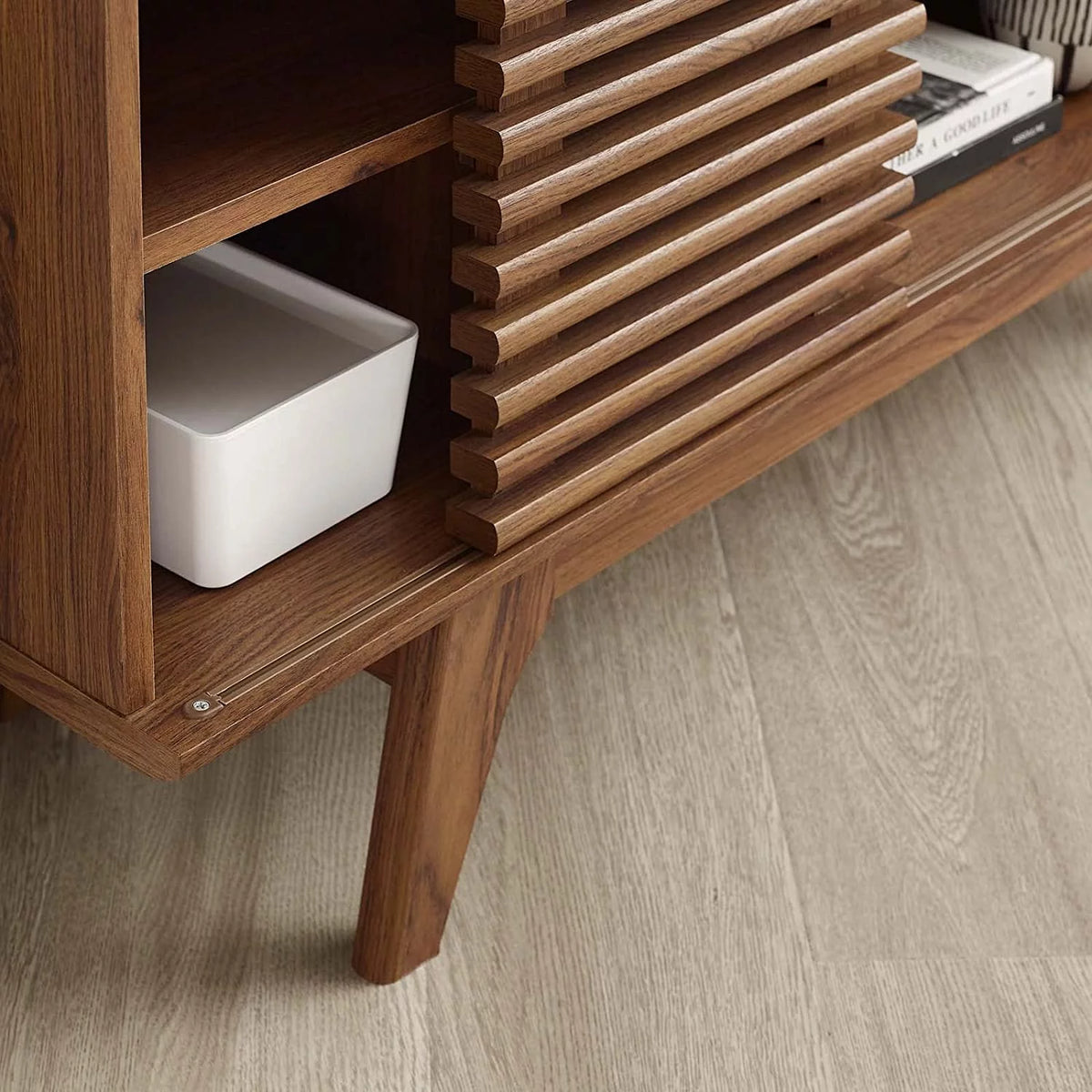 Mid-Century Modern Corner TV Stand Q902264