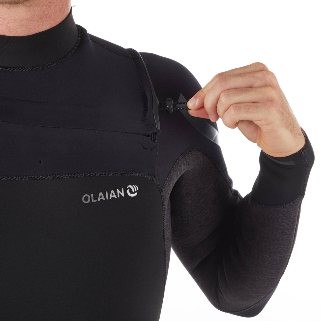 Black 4/3 mm Neoprene Surfing Wetsuit I2874