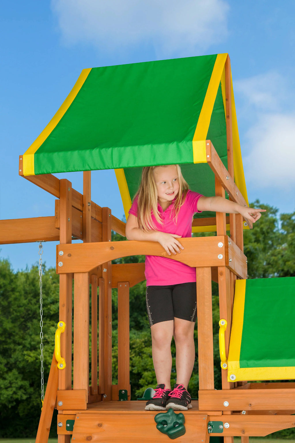 Wooden Swing Playset Q51801