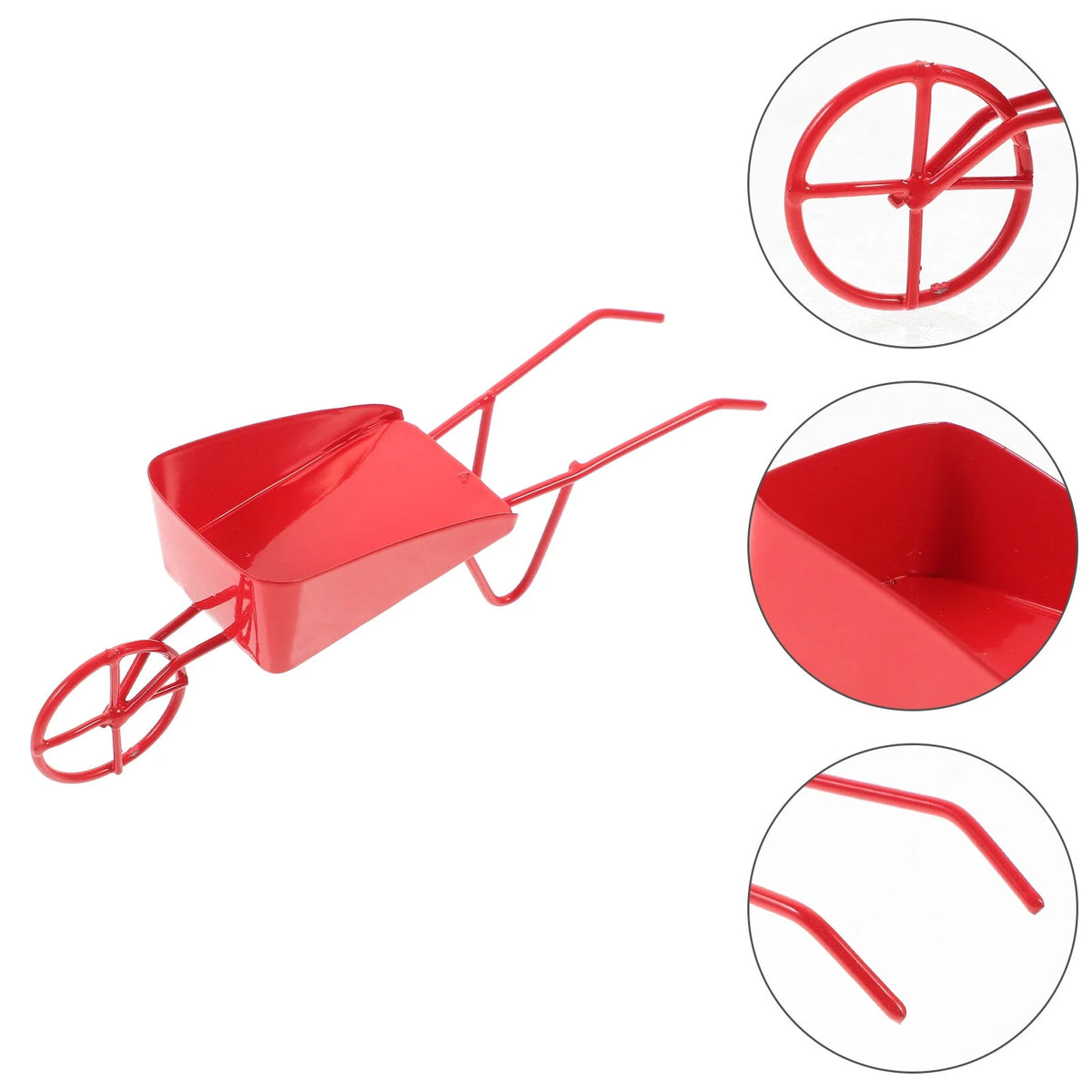 Mini Vintage Metal Wheelbarrow Prop G863804