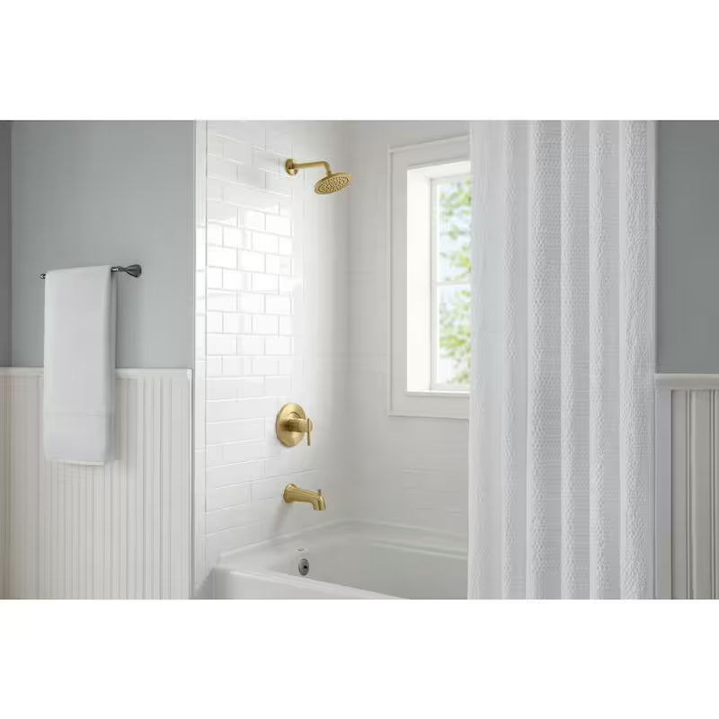 Single-Handle 1-Spray Tub and Shower Faucet 1.8 GPM Matte Gold P833354