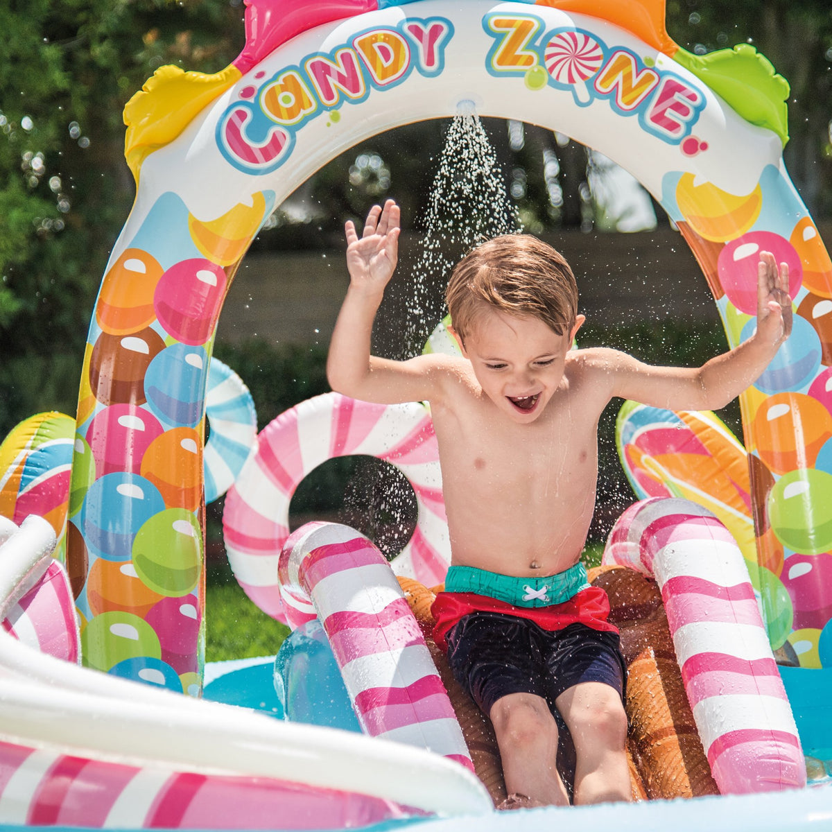 9ft x 51in Kids Inflatable Pool with Electric Air Pump R599670