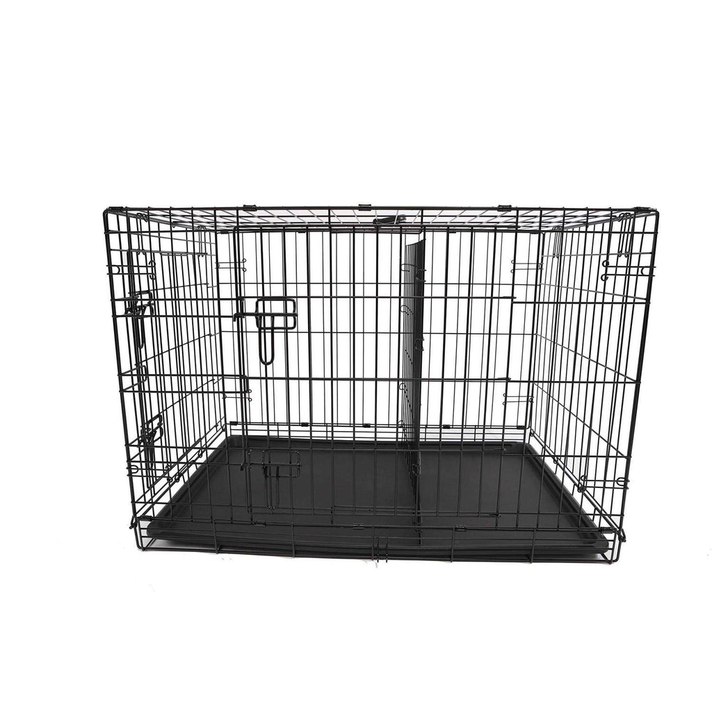 2-Door Folding Dog Crate L7323