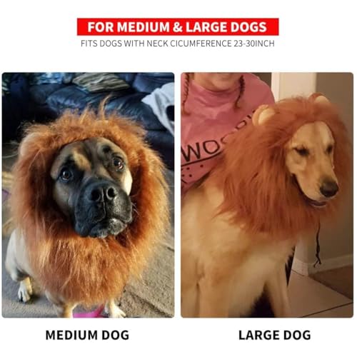 Dog Lion Mane Headwear F6405