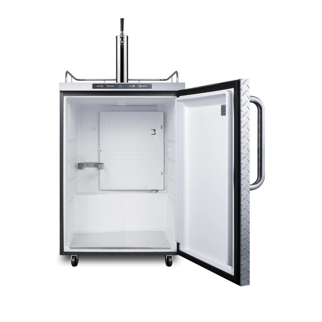 24" Stainless Steel Outdoor Beer Dispenser with Single Tap R5447