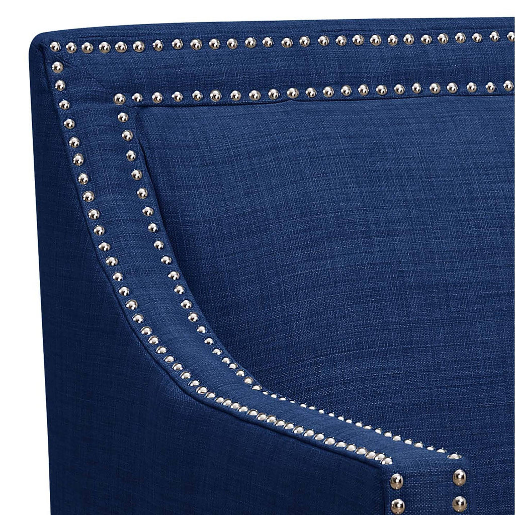 Blue Chair and Ottoman L85867