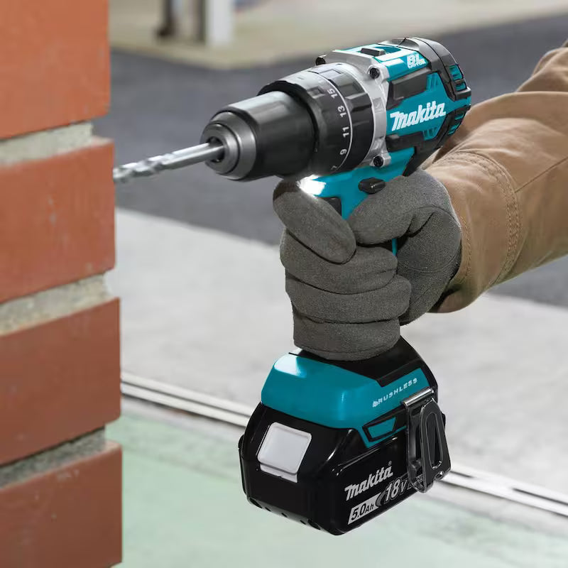 18V Cordless Combo Kit Hammer Drill Impact Driver Circular Saw Flashlight I95551