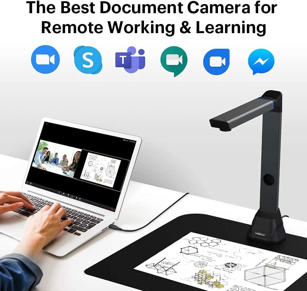 A3 Size Foldable Portable HD 16MP Book & Document Camera I5083