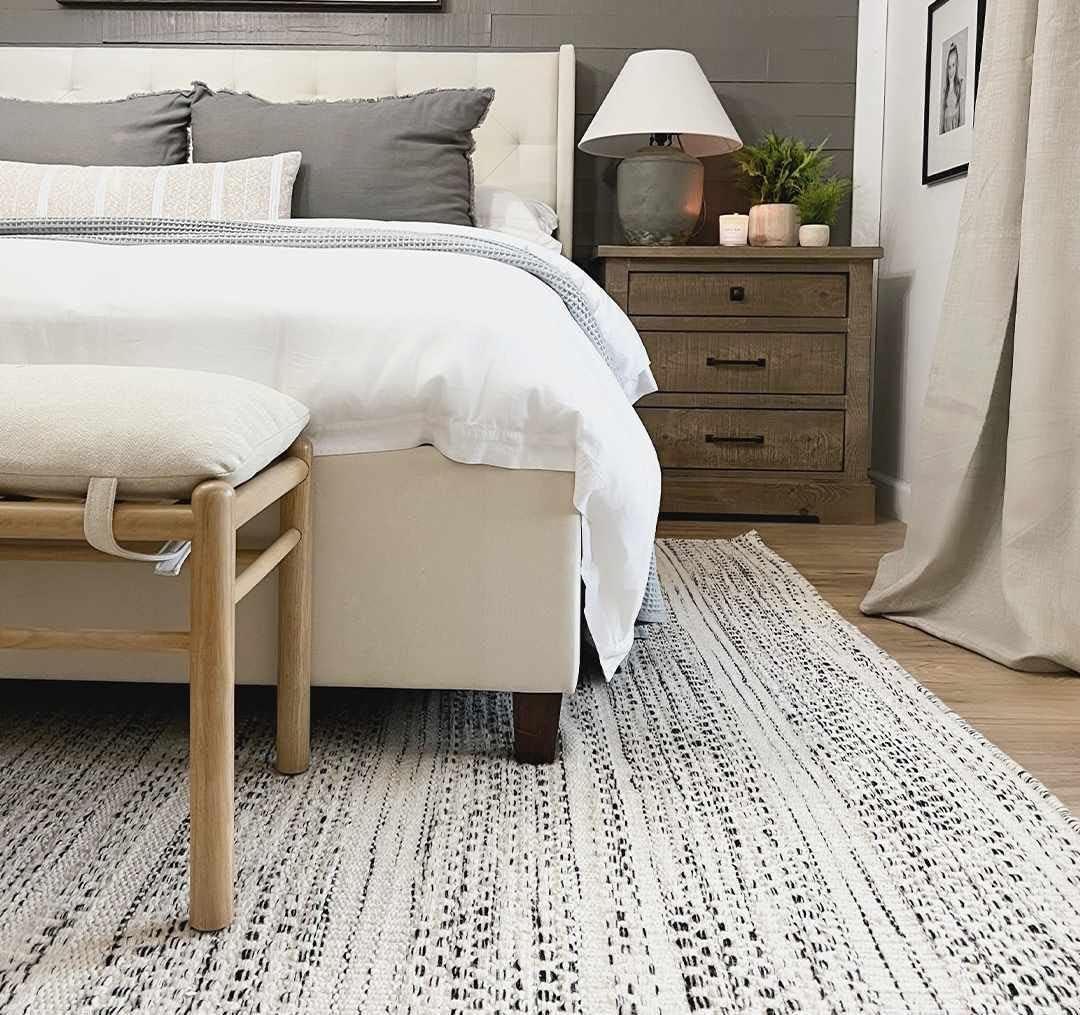 Natural Fiber Wool Area Rug - Black, Cream, Beige - 8'10" x 12' H520429