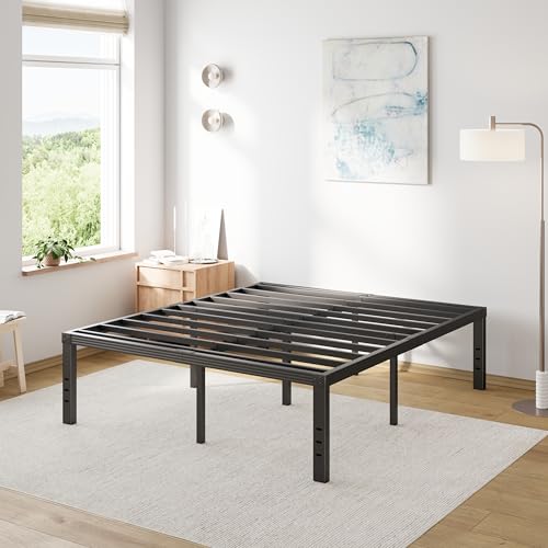 Full Size 18" Tall Heavy Duty Metal Platform Bed Frame G394292