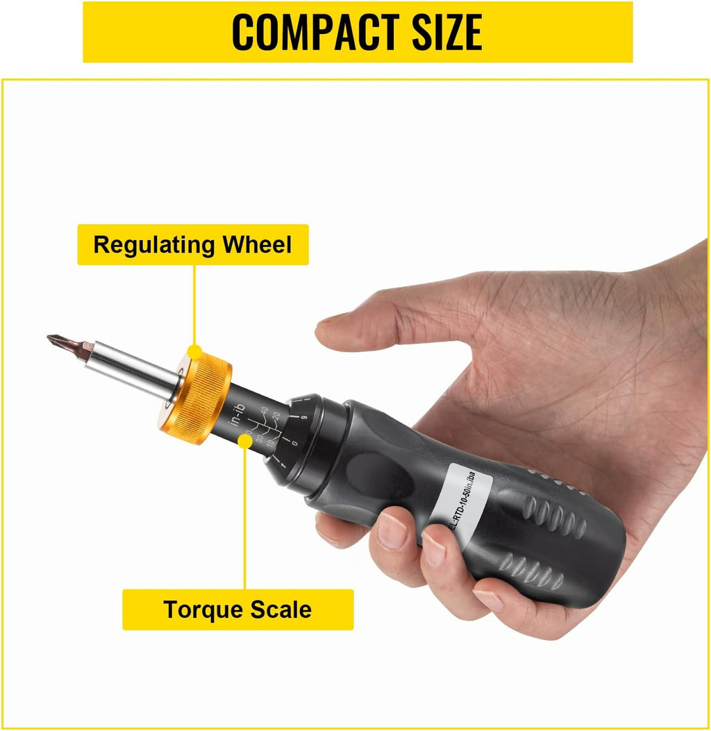 Torque Limiting Screwdriver 10-50 in-lbs Pack of 2 D420217