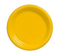 School Bus Yellow Plastic Luncheon Plate W804