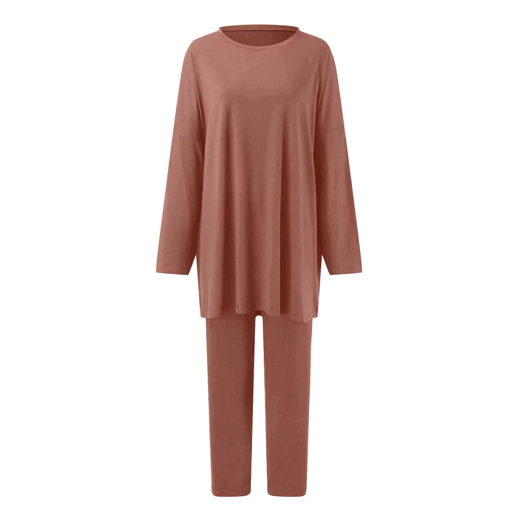 Oversized T Shirt Tops Long Pants 2 Piece Outfit Set N10021