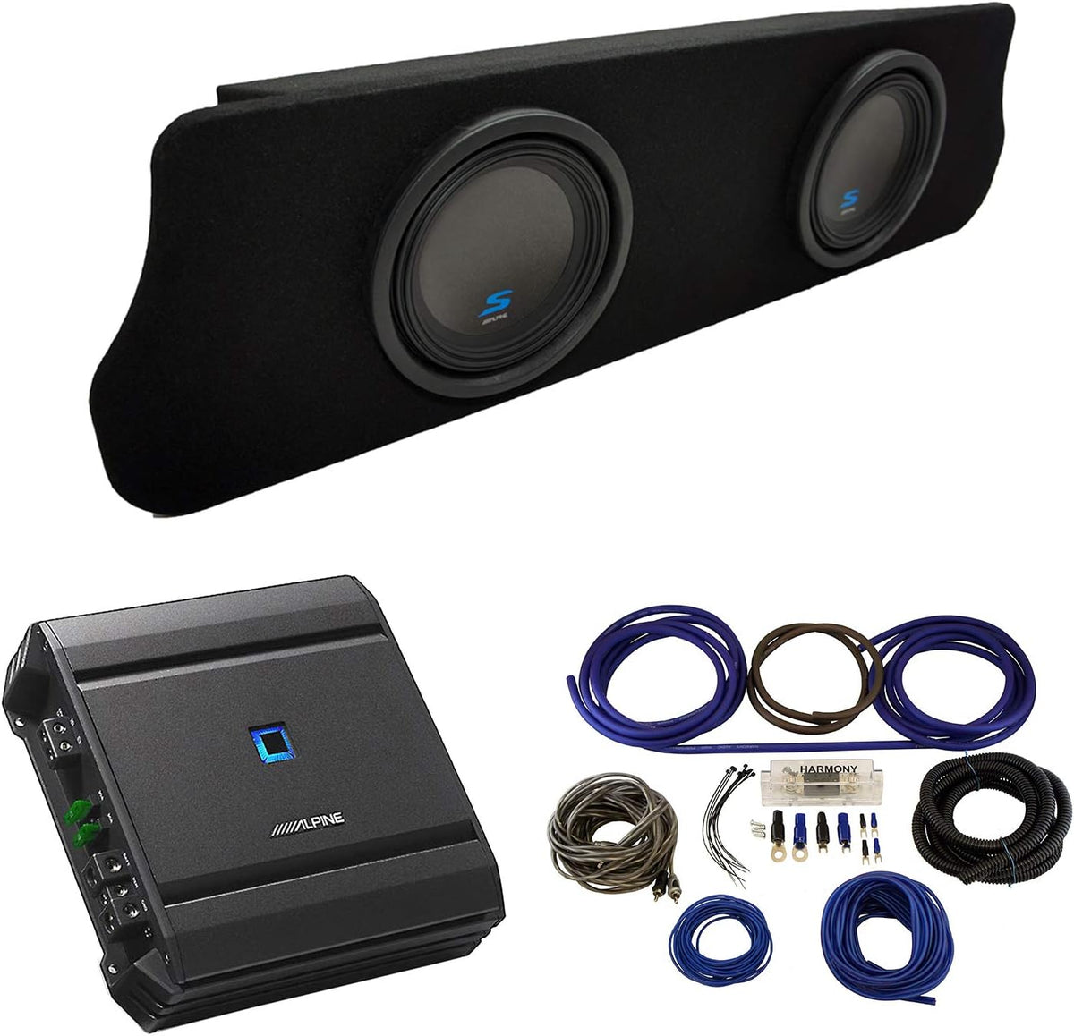 Compatible with 1994-2004 Ford Mustang Coupe Dual 10 Subwoofer Box Enclosure M988108