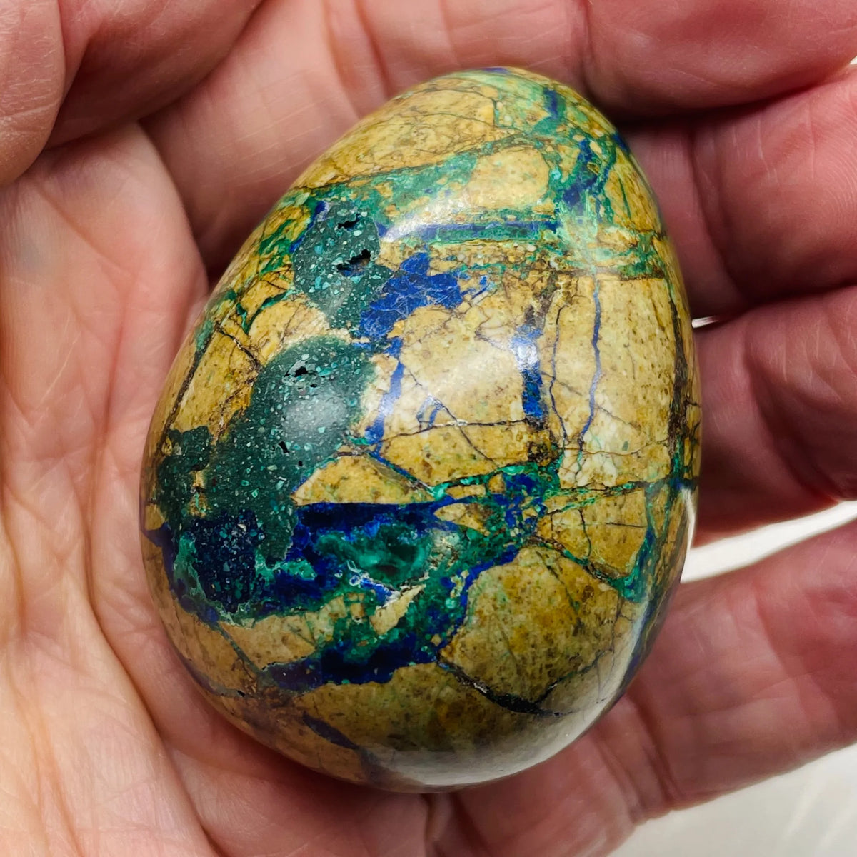 Green Blue Tan 163g Egg Y6290