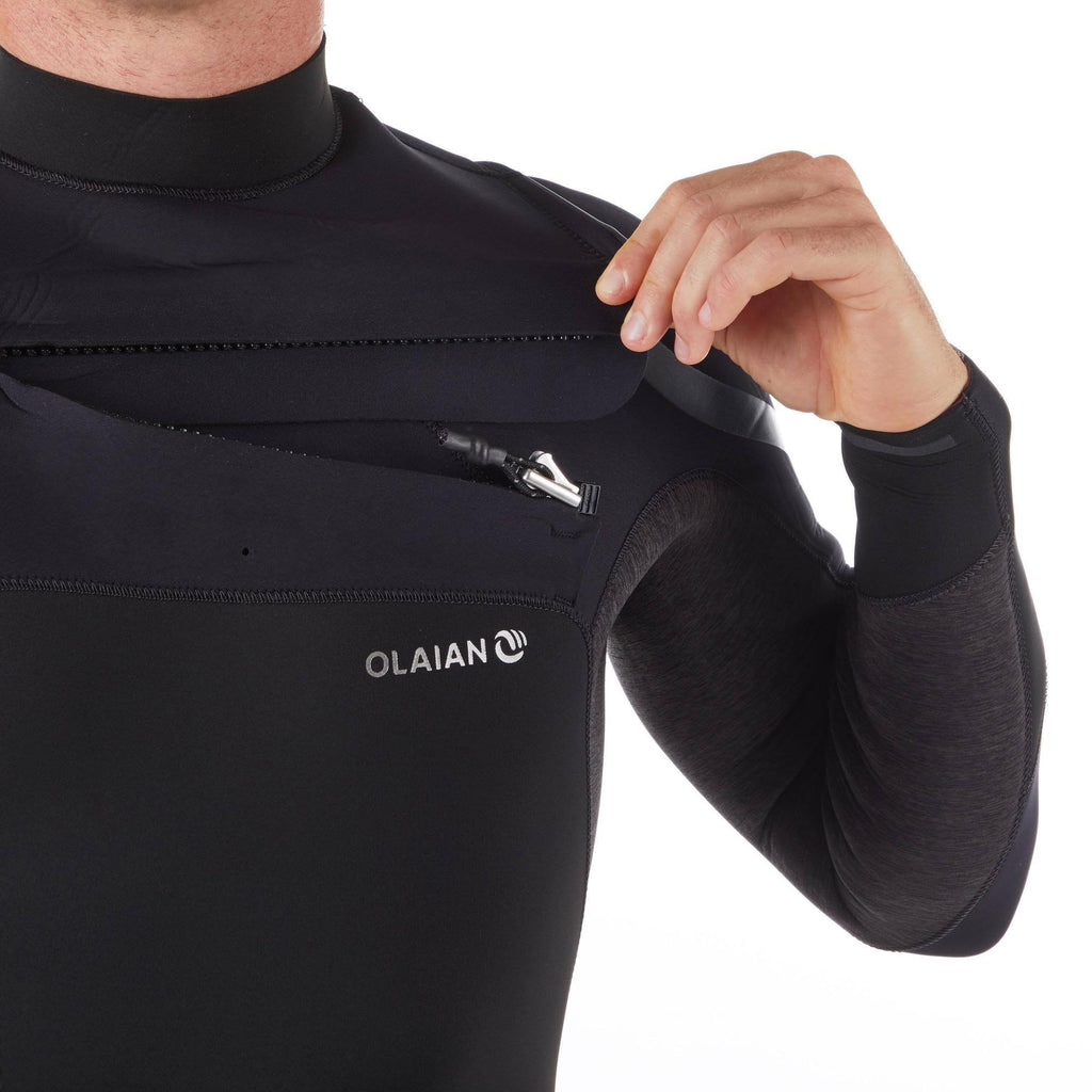 Black 4/3 mm Neoprene Surfing Wetsuit I2874