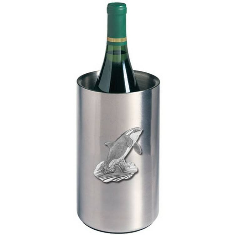 Pewter Orca Wine Chiller K253