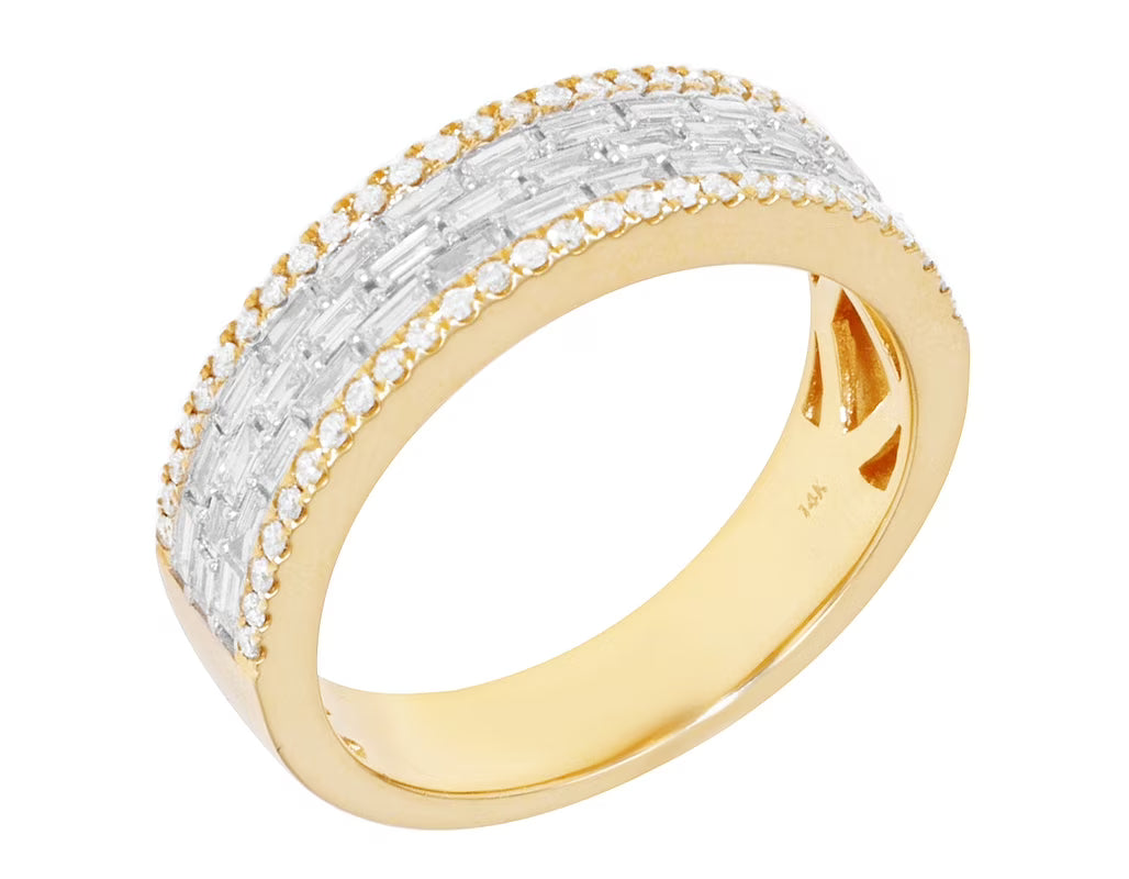 1.2CT Diamond Ring 14k Yellow Gold A216