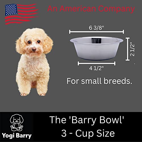 Stainless Steel Dog Bowl Set of 2 with Silicone Non-Skid Base Z504382