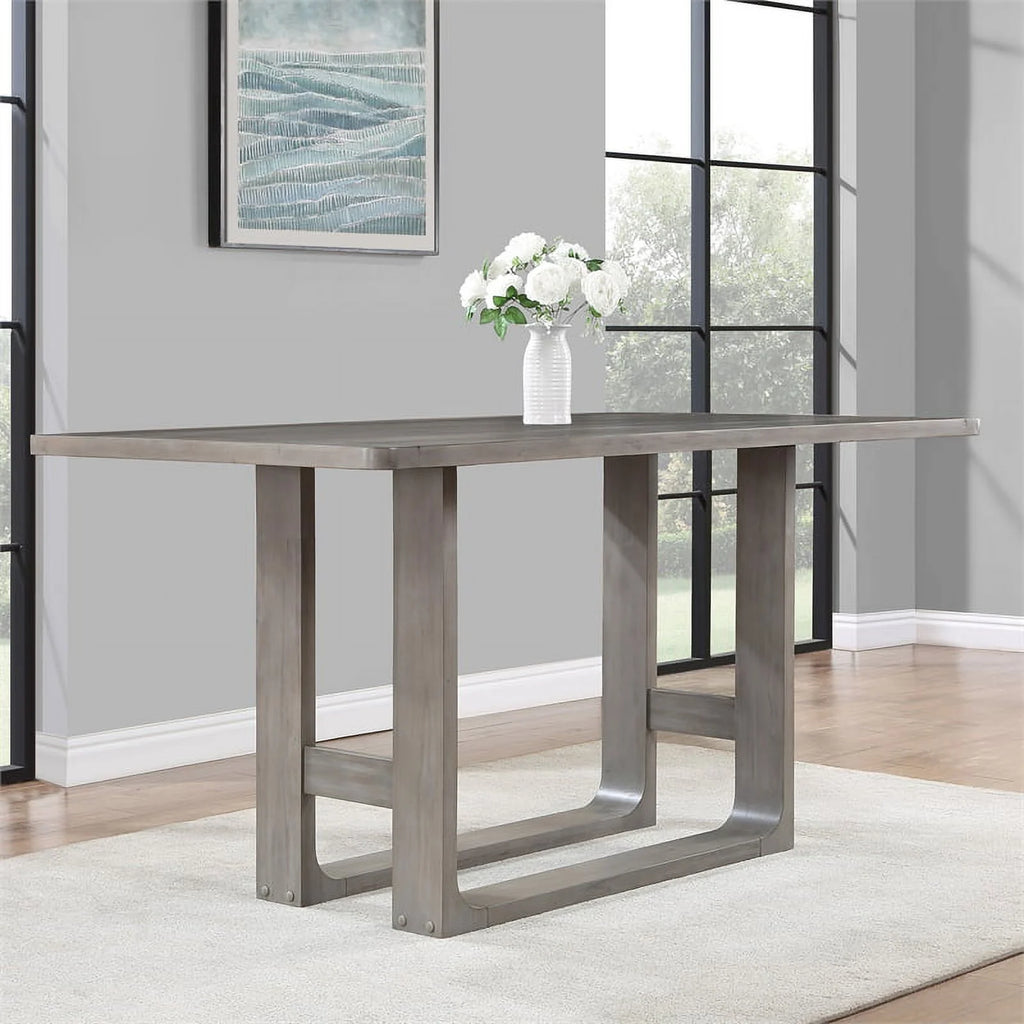 Gray Wood 5-Piece Counter Height Dining Set M954