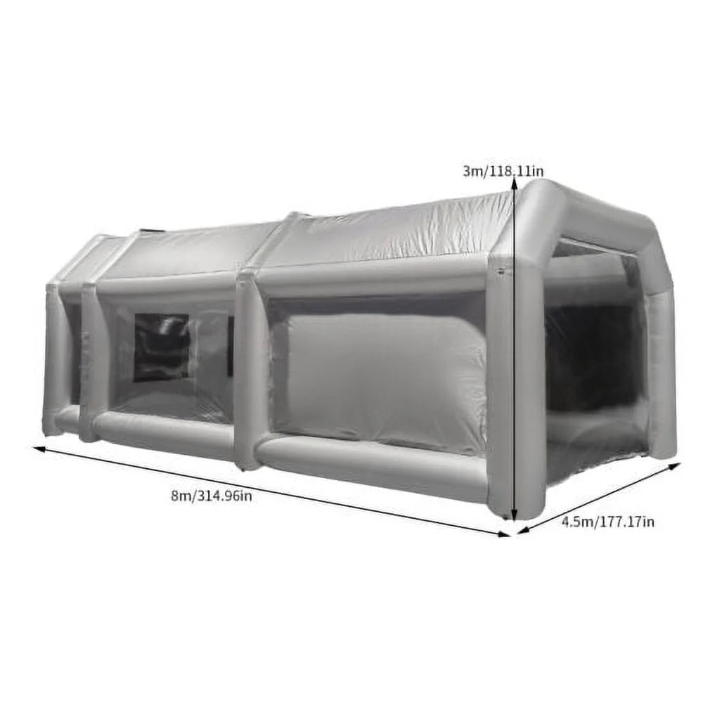 Inflatable Paint Spray Booth Work Tent with Filter System 26*15*10 Ft T988