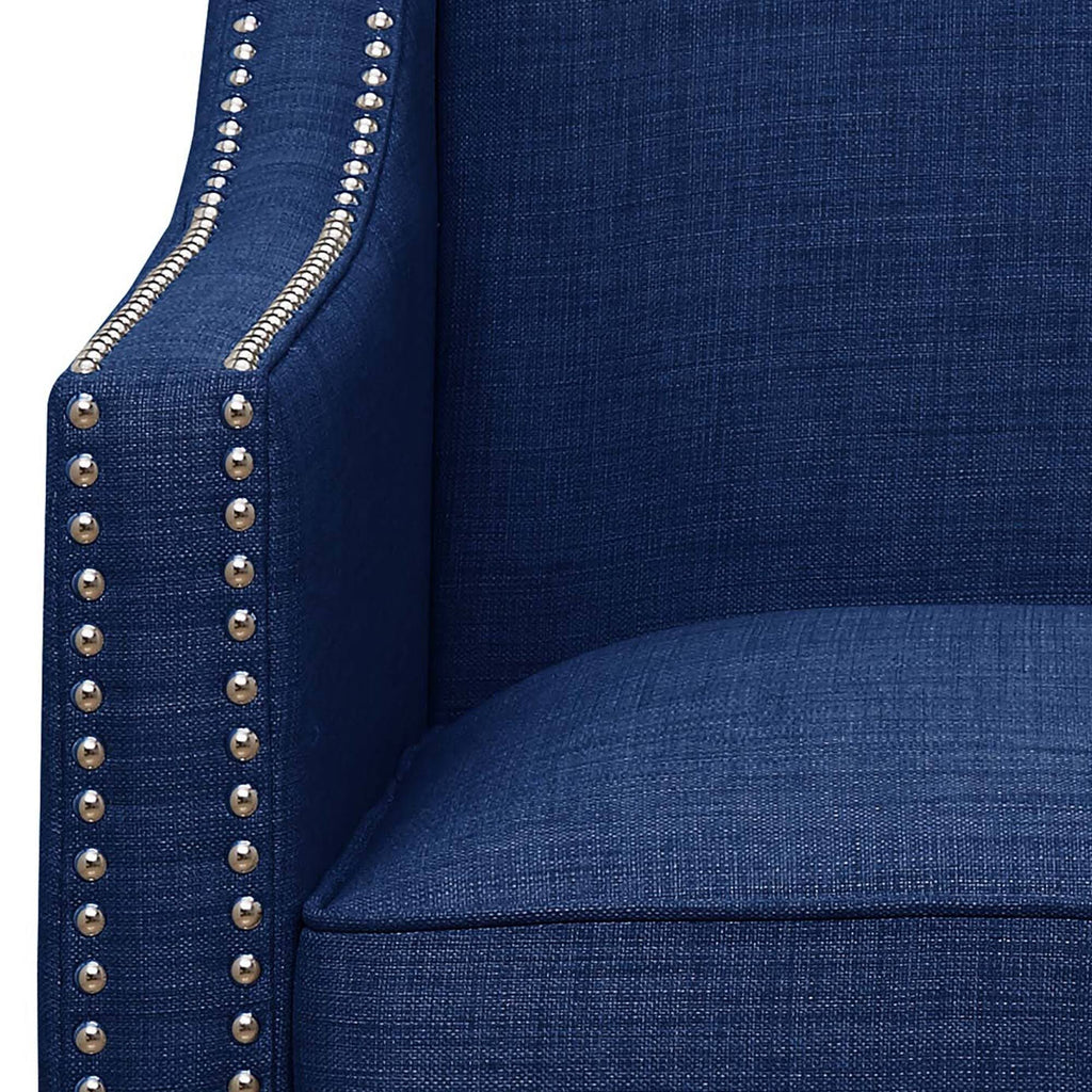 Blue Chair and Ottoman L85867