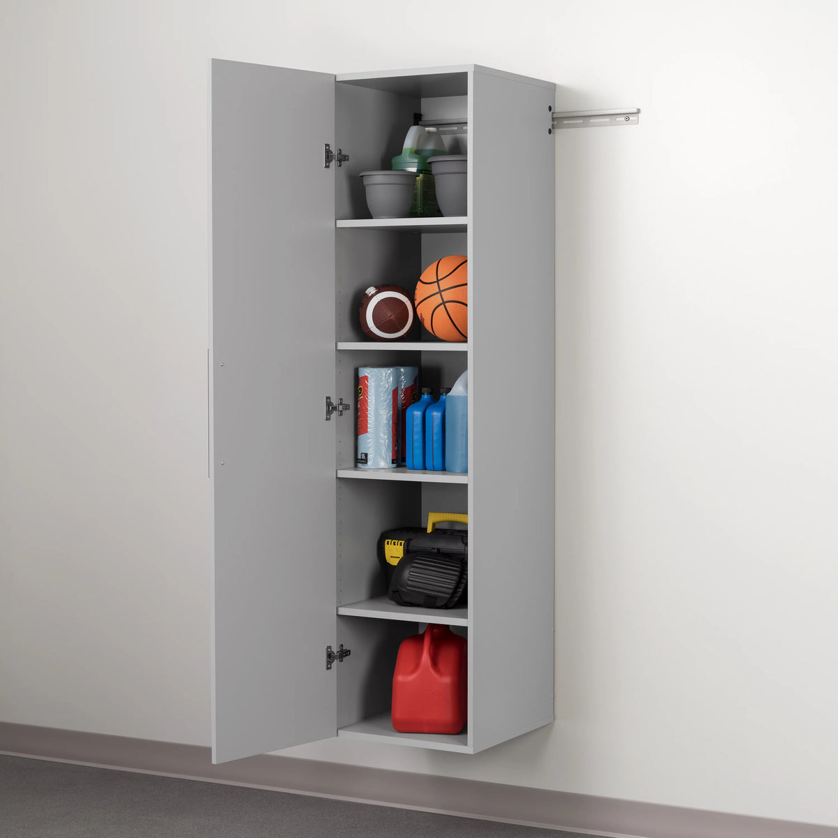 Light Gray Wall Mounted Garage Storage Cabinet A2862