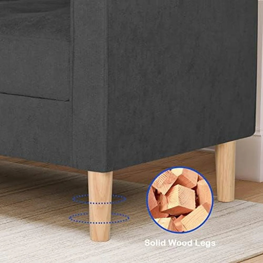 57" Tufted Loveseat and Chair Set of 2 M553363