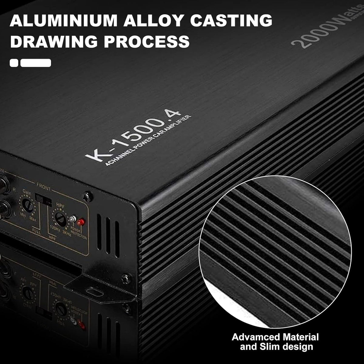 2000W 4 Channel Car Audio Amplifier H804491
